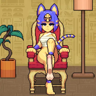 ankha (animal crossing) (animal crossing, nintendo) created by james cabello