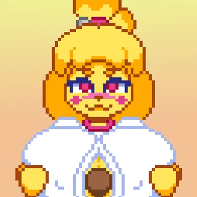 isabelle (animal crossing) (animal crossing, nintendo) created by countmoxi