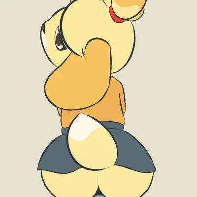 isabelle (animal crossing) (animal crossing, nintendo) created by mrdegradation