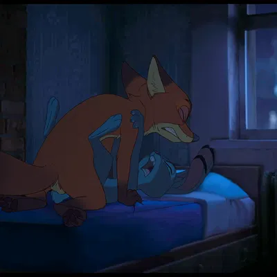 judy hopps, nick wilde (disney, zootopia) created by the giant hamster