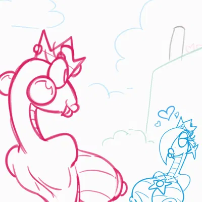 princess peach, rosalina (mario) (mario bros, nintendo) created by sachasketchy