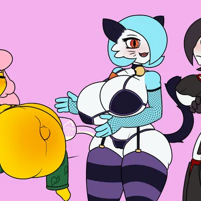 circi (yobie), kela ariolima, noir (yobie) (nintendo, pokemon) created by bananaramasama