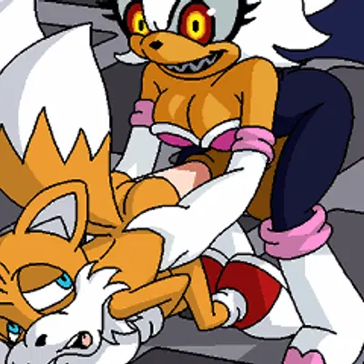 miles prower, rouge the bat (project x love potion disaster, sega) created by dboy