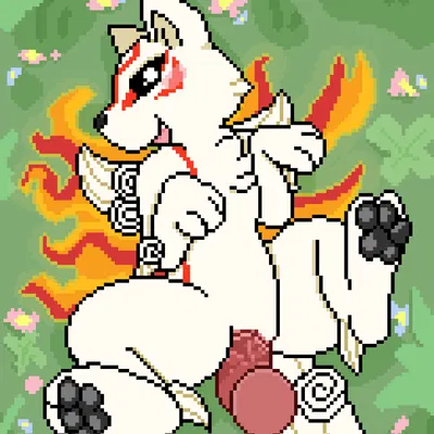amaterasu (okami) (capcom, clover studio) created by pocketpaws
