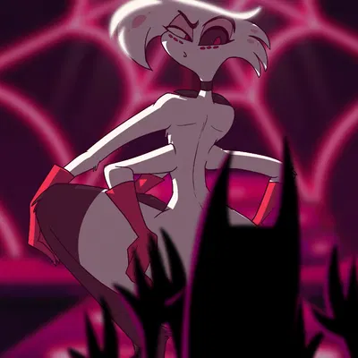 angel dust (hazbin hotel, hellaverse) created by bikomation