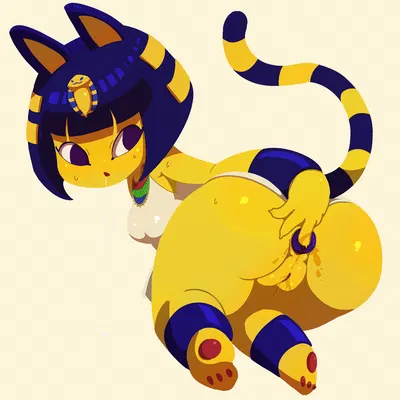 ankha (animal crossing) (animal crossing, nintendo) created by rakuda0330