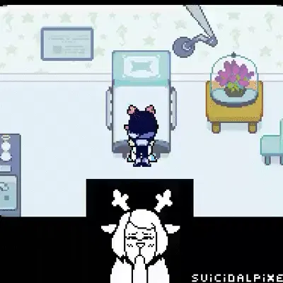 kris dreemurr, noelle holiday (deltarune, undertale (series)) created by suicidalpixel