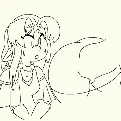 link, princess zelda (nintendo, the legend of zelda) created by lilmoonie