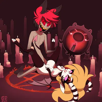 alastor (hazbin hotel), fan character (hazbin hotel, hellaverse) created by capydiem