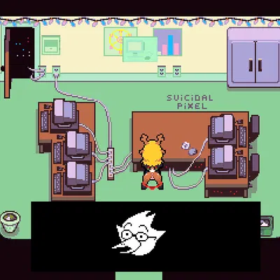 berdly, noelle holiday (deltarune, undertale (series)) created by suicidalpixel