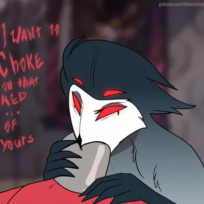 blitzo (helluva boss), stolas (helluva boss) (hellaverse, helluva boss) created by bikomation