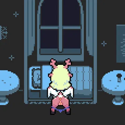 kris dreemurr, noelle holiday (deltarune, undertale (series)) created by suicidalpixel