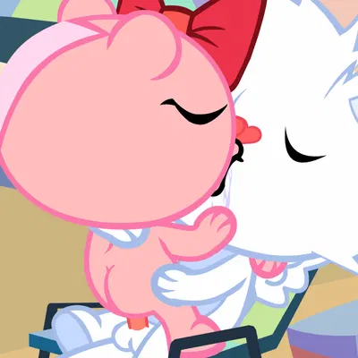 giggles (htf), snowers (fan character) (happy tree friends) created by nemao