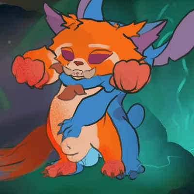 gnar (lol), stitch (lilo and stitch) (disney, league of legends) created by boxofmonsters