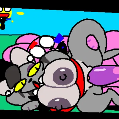 melira (pibby), richard watterson, the darkness (pibby) (adult swim, cartoon network) created by superiorfox