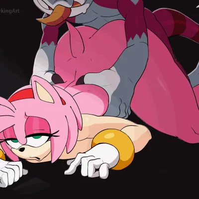 amy rose (sega, sonic the hedgehog (series)) created by darkingart