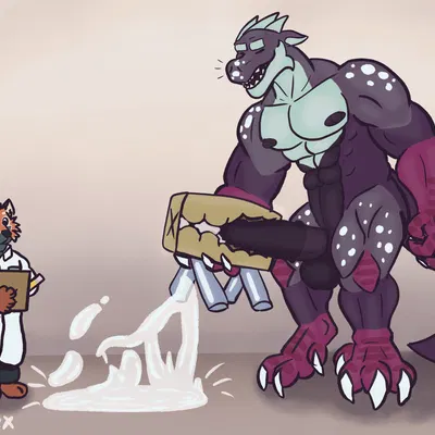 demure dragon (character), schlepp fox (character) (mythology) created by trick rex