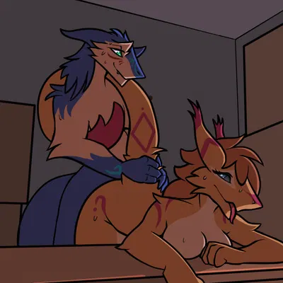 gerg the sergal, krissy (lynxy) created by kadith