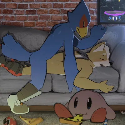 falco lombardi, fox mccloud, kirby (kirby (series), nintendo) created by dacad