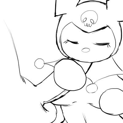 kuromi (onegai my melody, sanrio) created by alekseyvvcx