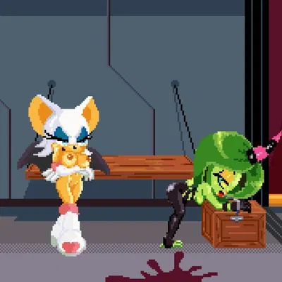 rouge the bat, the deadly six, zeena (project x love potion disaster, sega) created by mykiio