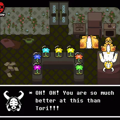 alphys, asgore dreemurr (deltarune, undertale (series)) created by mayin