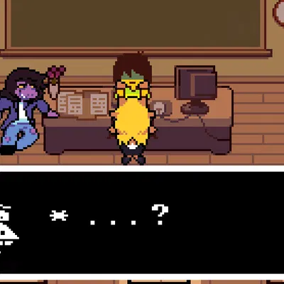 alphys, kris dreemurr, noelle holiday (deltarune, undertale (series)) created by theevilfallenone