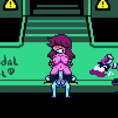 kris dreemurr, susie (deltarune) (deltarune, undertale (series)) created by suicidalpixel