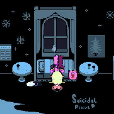 noelle holiday, susie (deltarune) (deltarune, undertale (series)) created by suicidalpixel