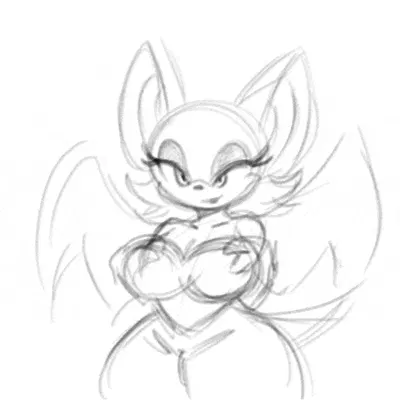 rouge the bat (sega, sonic the hedgehog (series)) created by violetghost