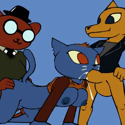 angus delaney, gregg lee, mae borowski (night in the woods) created by terrenslks