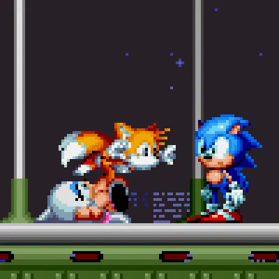classic sonic, classic tails, miles prower (classic sonic (universe), sega) created by phoofyman