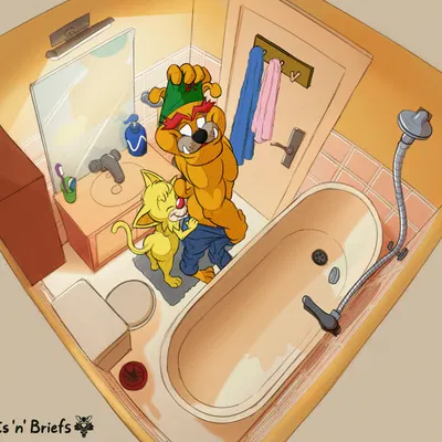 dribble (warioware), spitz (warioware) (nintendo, warioware) created by catsnbriefs, cedamuc1