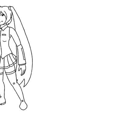 hatsune miku (creative commons, mythology) created by witte konijn