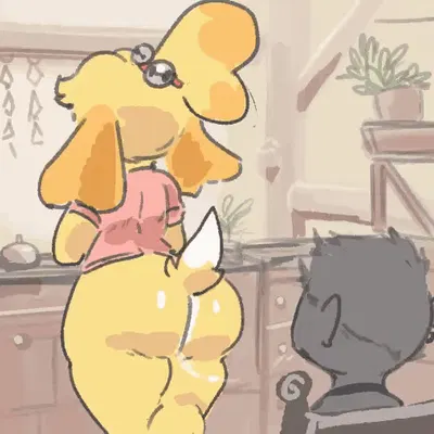 isabelle (animal crossing), villager (animal crossing) (animal crossing, nintendo) created by kiseff