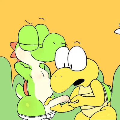 mario bros, nintendo created by watermelon (artist)