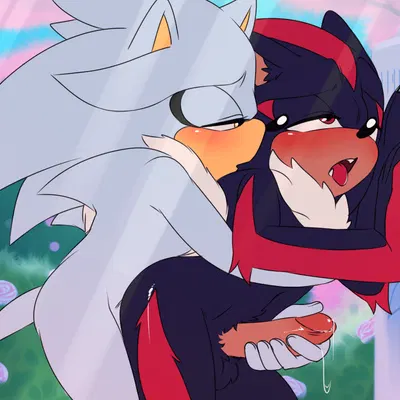 shadow the hedgehog, silver the hedgehog (sega, sonic the hedgehog (series)) created by krazyelf