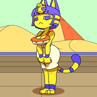 ankha (animal crossing) (animal crossing, nintendo) created by thebombshell5