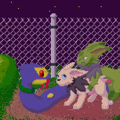 ashton jolteon, beeray, glitch jolteon (nintendo, pokemon) created by darkgate