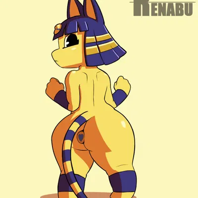 ankha (animal crossing) (animal crossing, nintendo) created by renabu