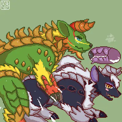 jho (thunderlordtoril), toril (thunderlordtoril) (capcom, monster hunter) created by vibur