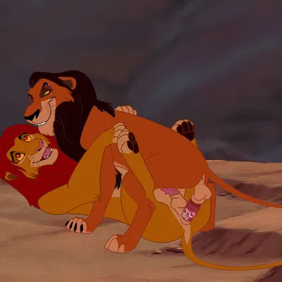 scar (the lion king), simba (the lion king) (disney, the lion king) created by curtis parker
