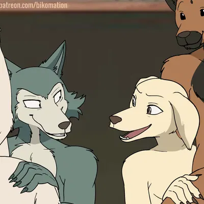 collot (beastars), jack (beastars), legoshi (beastars) (beastars, netflix) created by bikomation