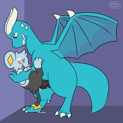 felix the icedrake, sydney the shinx (mythology, nintendo) created by pocketpaws