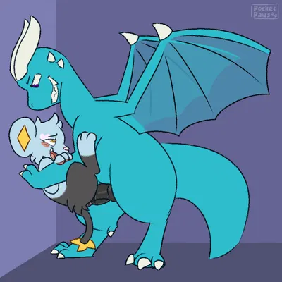 felix the icedrake, sydney the shinx (mythology, nintendo) created by pocketpaws