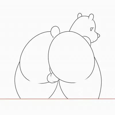 ice bear (we bare bears) (cartoon network, we bare bears) created by nt6969