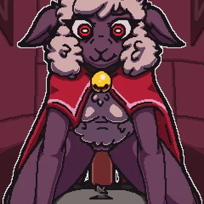 lamb (cult of the lamb), red crown (cult of the lamb) (cult of the lamb, massive monster (studio)) created by negativedye