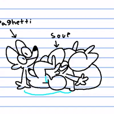 soups (superiorfox), spaghetti (spaghettithefox) created by superiorfox