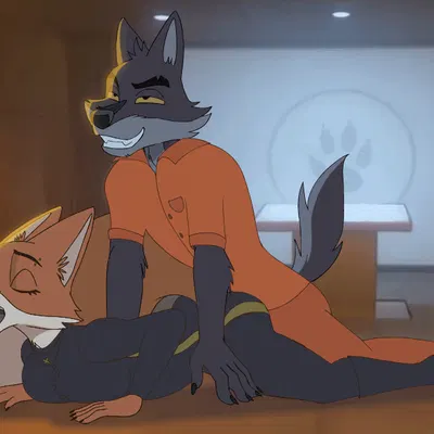 diane foxington, mr. wolf (the bad guys) (dreamworks, the bad guys) created by bikomation