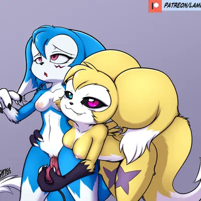 fan character, ina (lamont786), renimpmon (bandai namco, digimon) created by lamont786